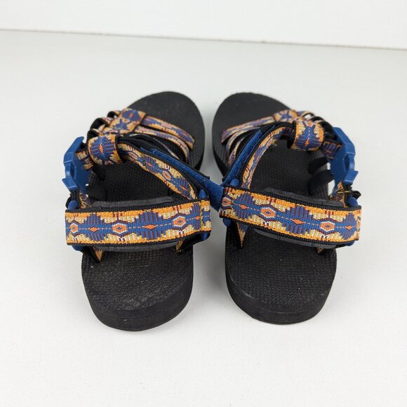 Teva Original Dorado Sandals Women's Size 8 Blue Yellow Aztec - Picture 4 of 7